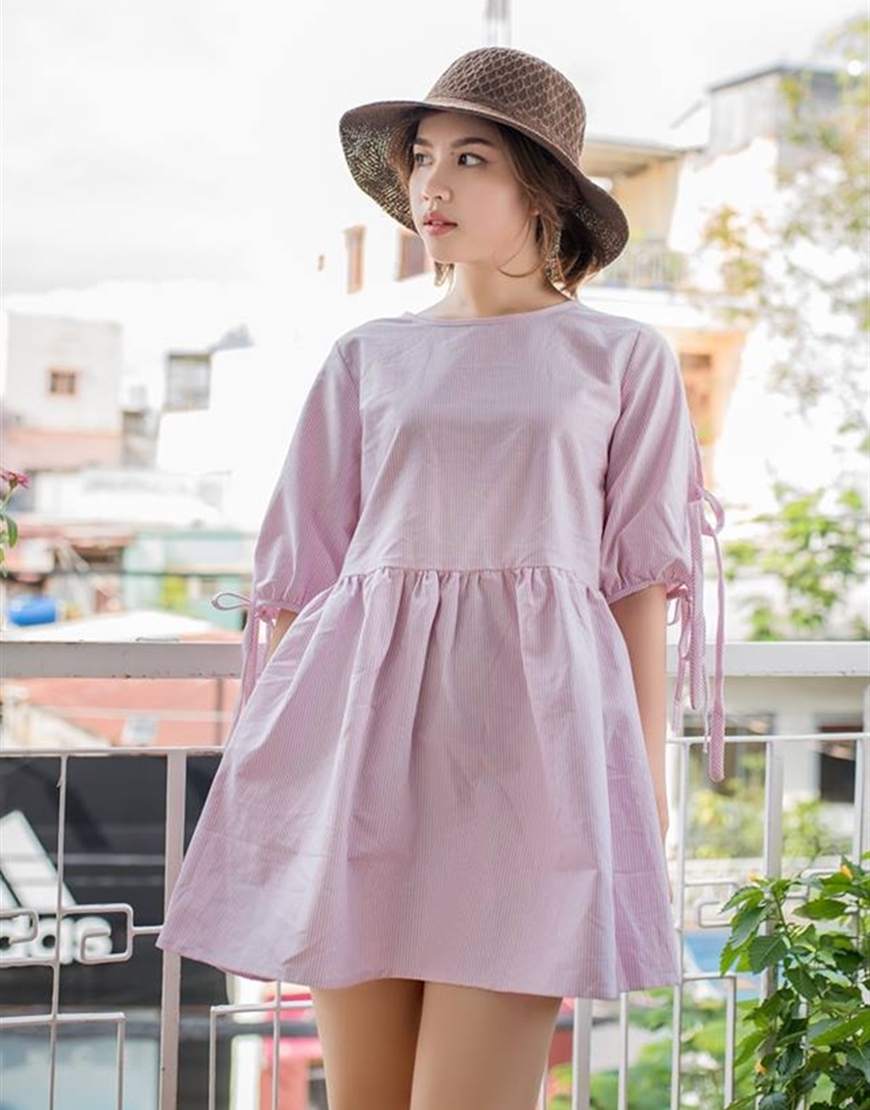 Bí quyết diện váy Baby Doll cực dễ thương và cá tính giúp các bạn gái che khuyết điểm vòng 2
