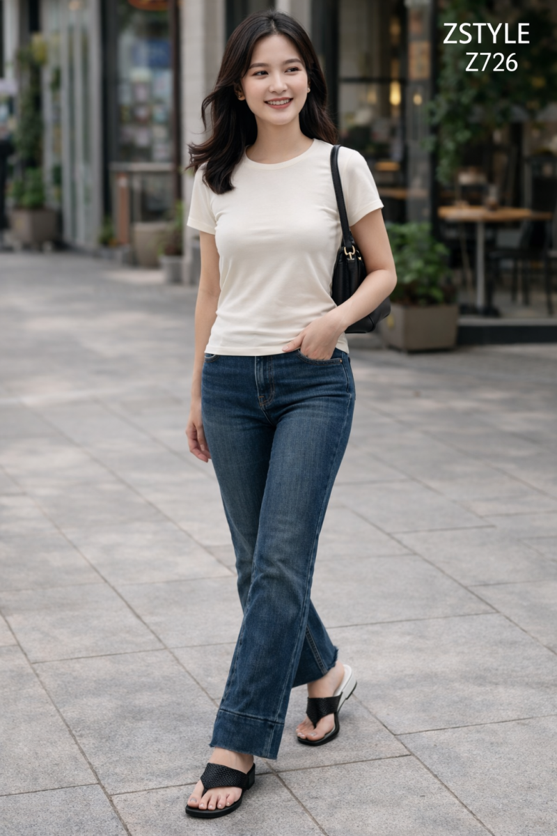 Cô gái thời trang với túi xách Z726