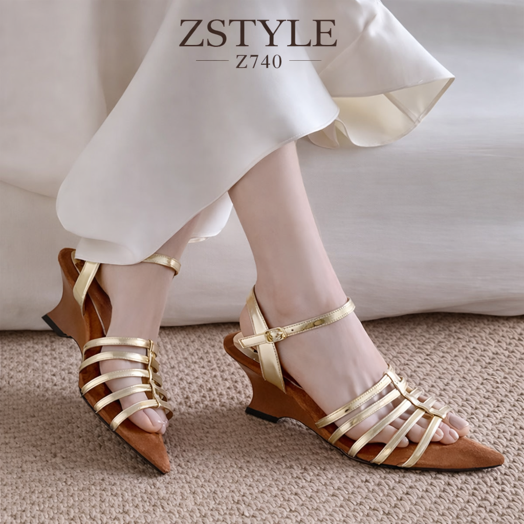 Giày Sandal Đế Xuồng Z740 Giày Sandal Đế Xuồng Z740