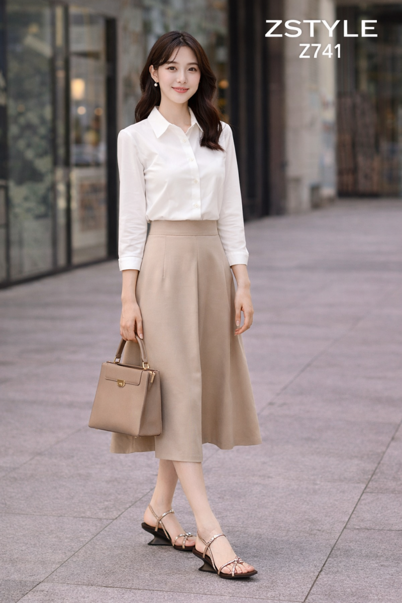 Phối đồ thanh lịch trên phố
