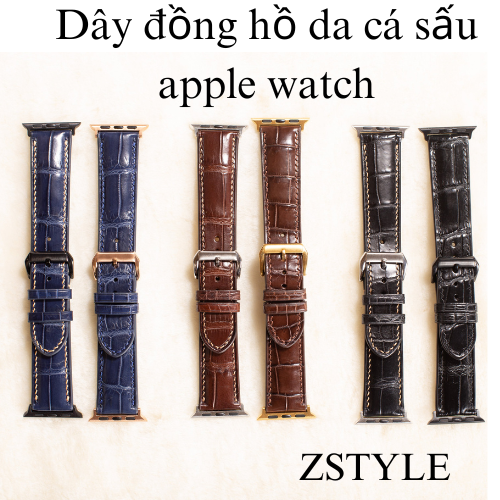 Những kiểu dáng dây đồng hồ da cá sấu phổ biến cho người phụ nữ