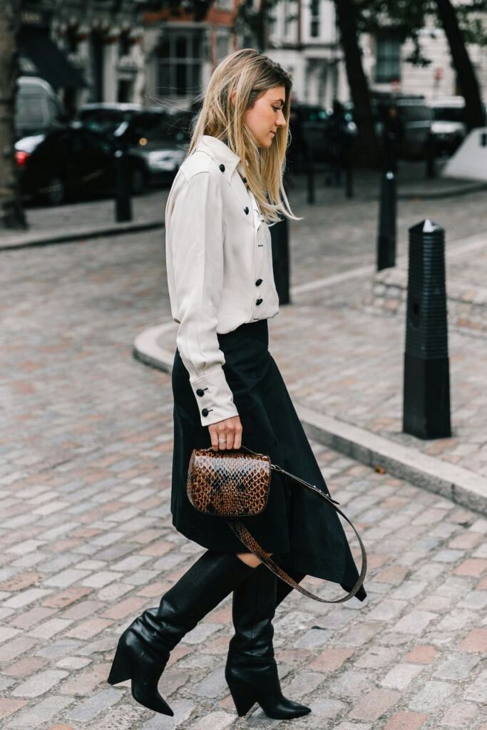 10 cách thời trang để mặc váy midi