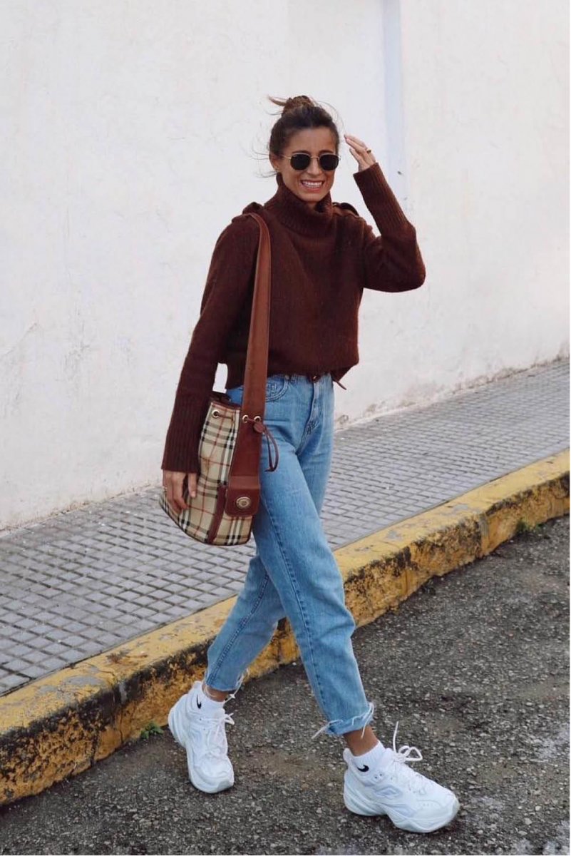 Cách phối đồ với giầy Chunky Sneakers sành điệu