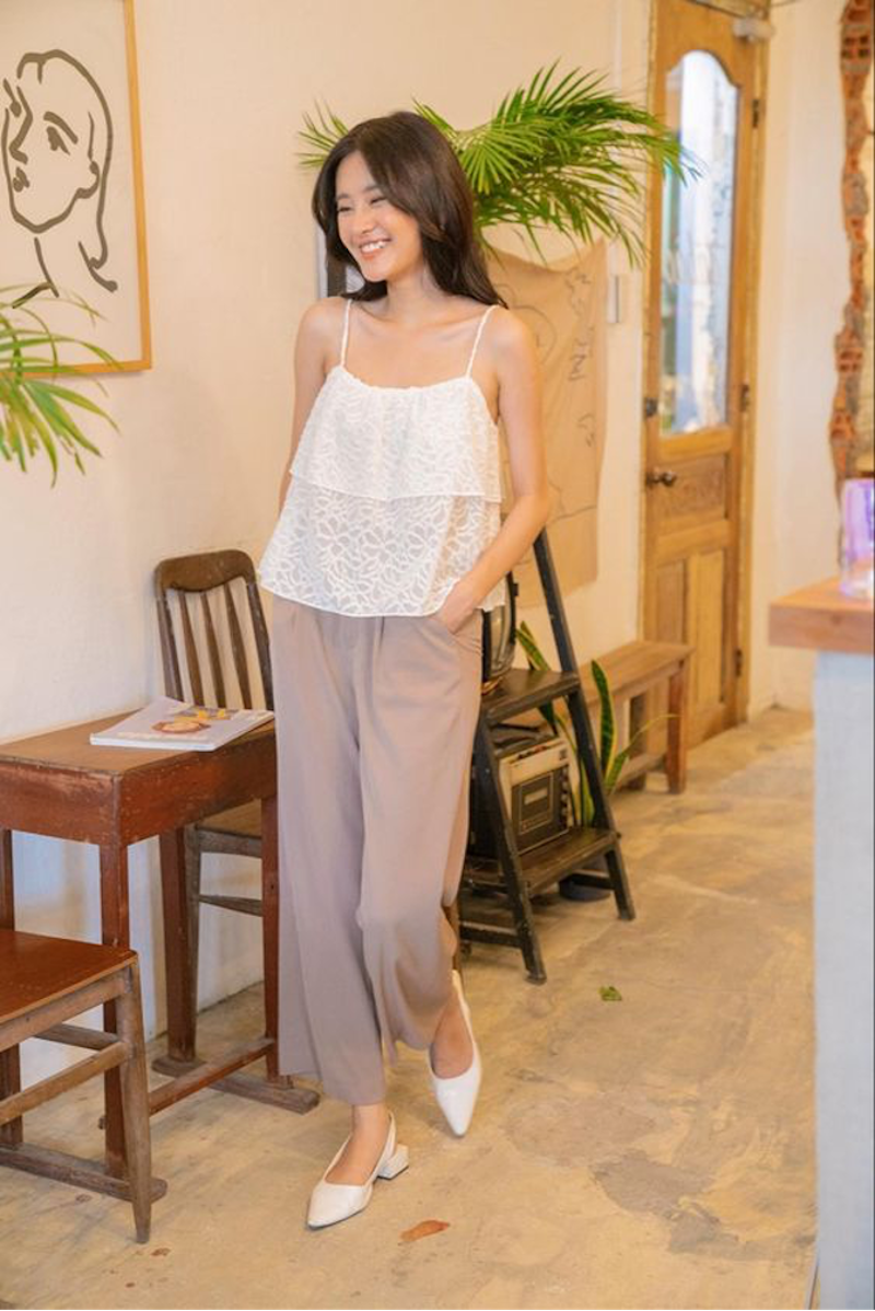 Cách phối trang phục áo dệt kim vào mùa hè