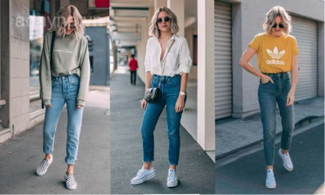 Cách phối trang phục nữ thu hút với giày Vans