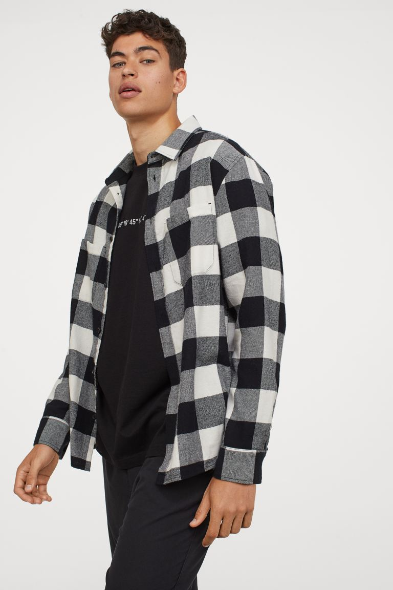 Cách mặc áo sơ mi flannel cho nam