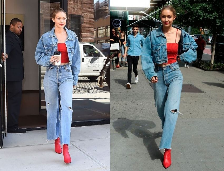 Diện áo khoác jean nữ với những trang phục nào để trông thời thượng-Thời trang nữ