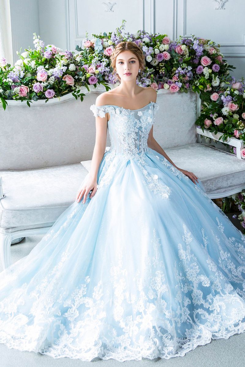 Những mẫu váy cưới pastel đẹp ngất ngây