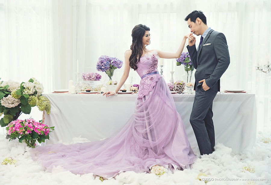 Những mẫu váy cưới pastel đẹp ngất ngây