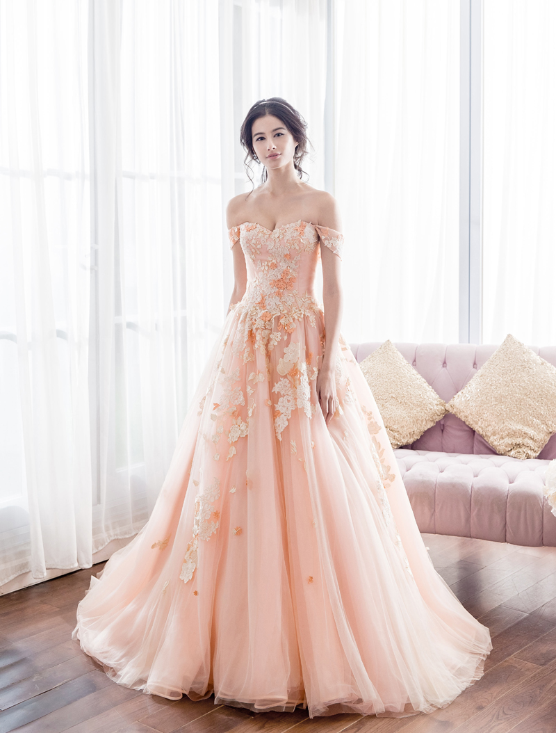 Những mẫu váy cưới pastel đẹp ngất ngây