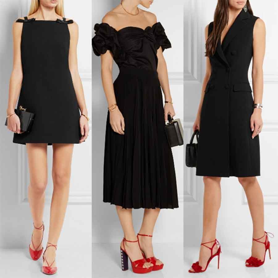Váy màu đen nên mang giày màu gì-7 màu giày đẹp nhất để mặc với váy đen