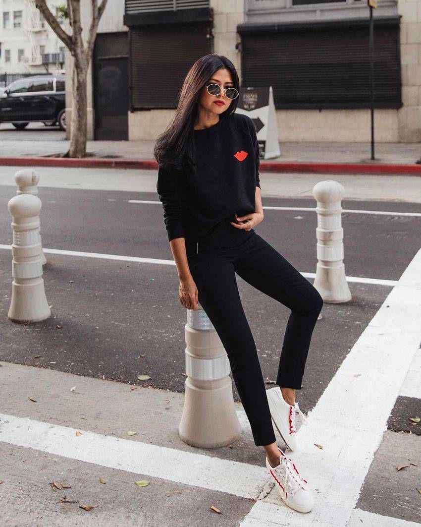 Ý tưởng trang phục quần jean đen tuyệt đẹp bạn cần thử