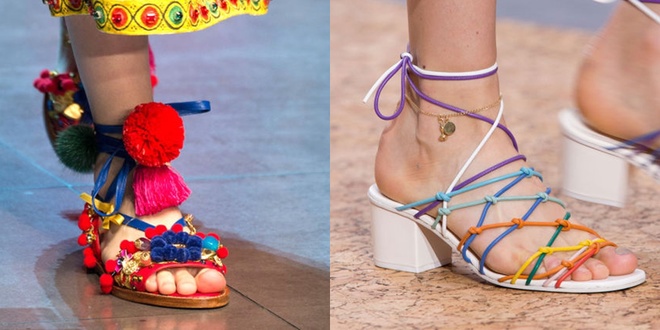 Sandals du mục sặc sỡ