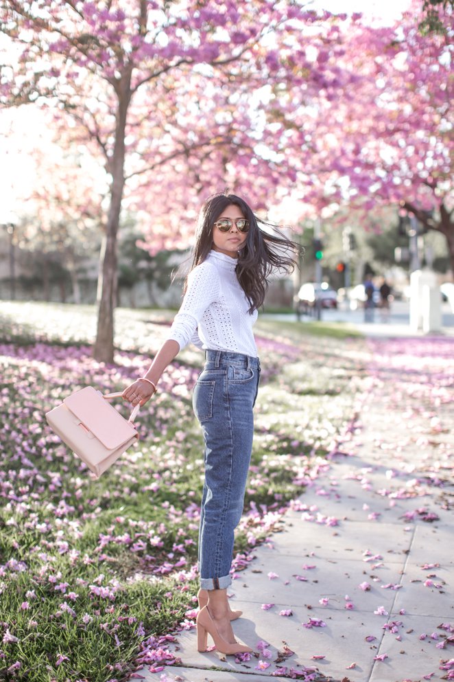 Trẻ trung tươi tắn với skinny jean và giày cao gót Trẻ trung tươi tắn với skinny jean và giày cao gót