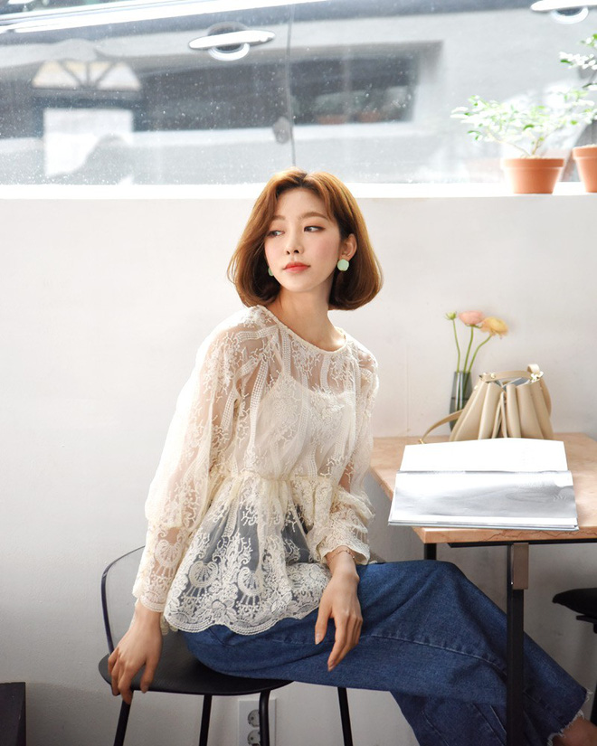 10 gợi ý mặc đồ với chất liệu ren mỏng mát