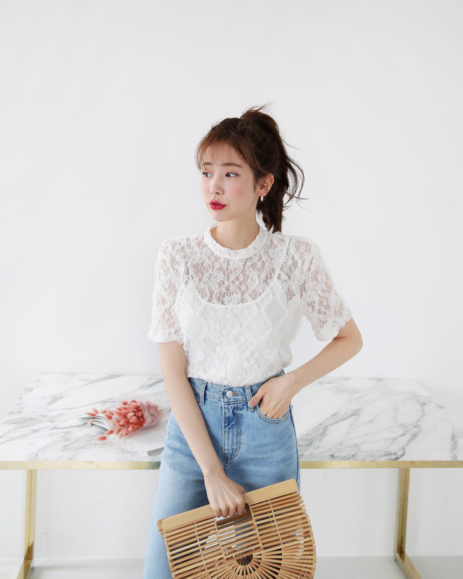 10 gợi ý mặc đồ với chất liệu ren mỏng mát