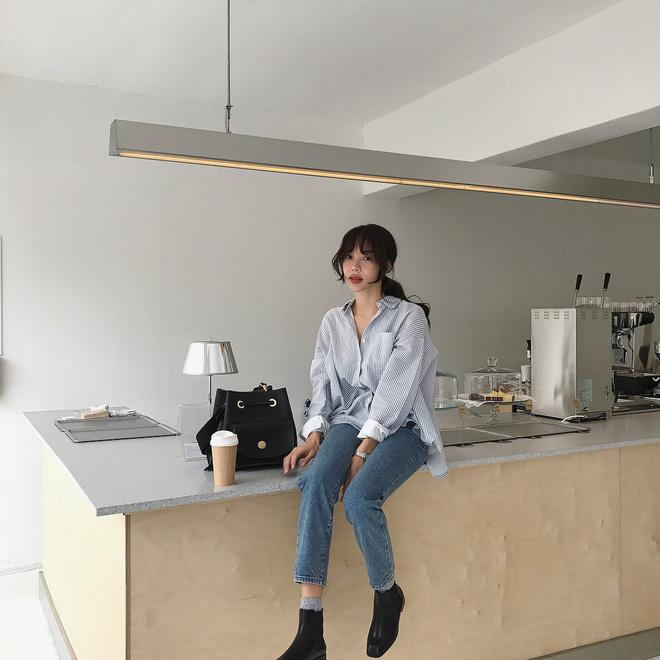 Cách mix đồ đơn giản nhưng siêu xinh như gái Hàn