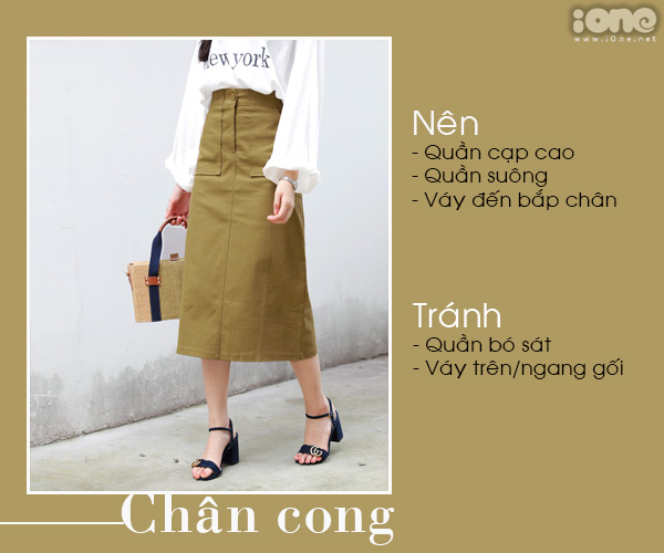 Nếu có chân ngắn, chân cong hay chân to thì bạn cần chú ý những điểm sau khi chọn trang phục cho phù hợp