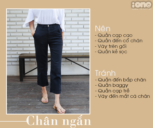 Nếu có chân ngắn, chân cong hay chân to thì bạn cần chú ý những điểm sau khi chọn trang phục cho phù hợp