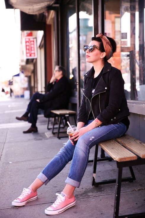 Quần Jeans xắn gấu sao cho sành điệu