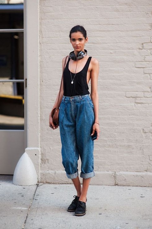 Quần Jeans xắn gấu sao cho sành điệu
