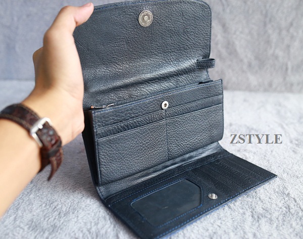 Ví da cá sấu nữ gấp 3 VNG304